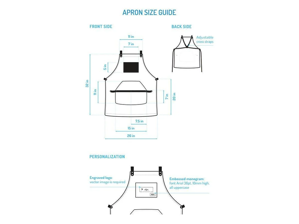 Canvas and Leather Apron - Camel - Image 9