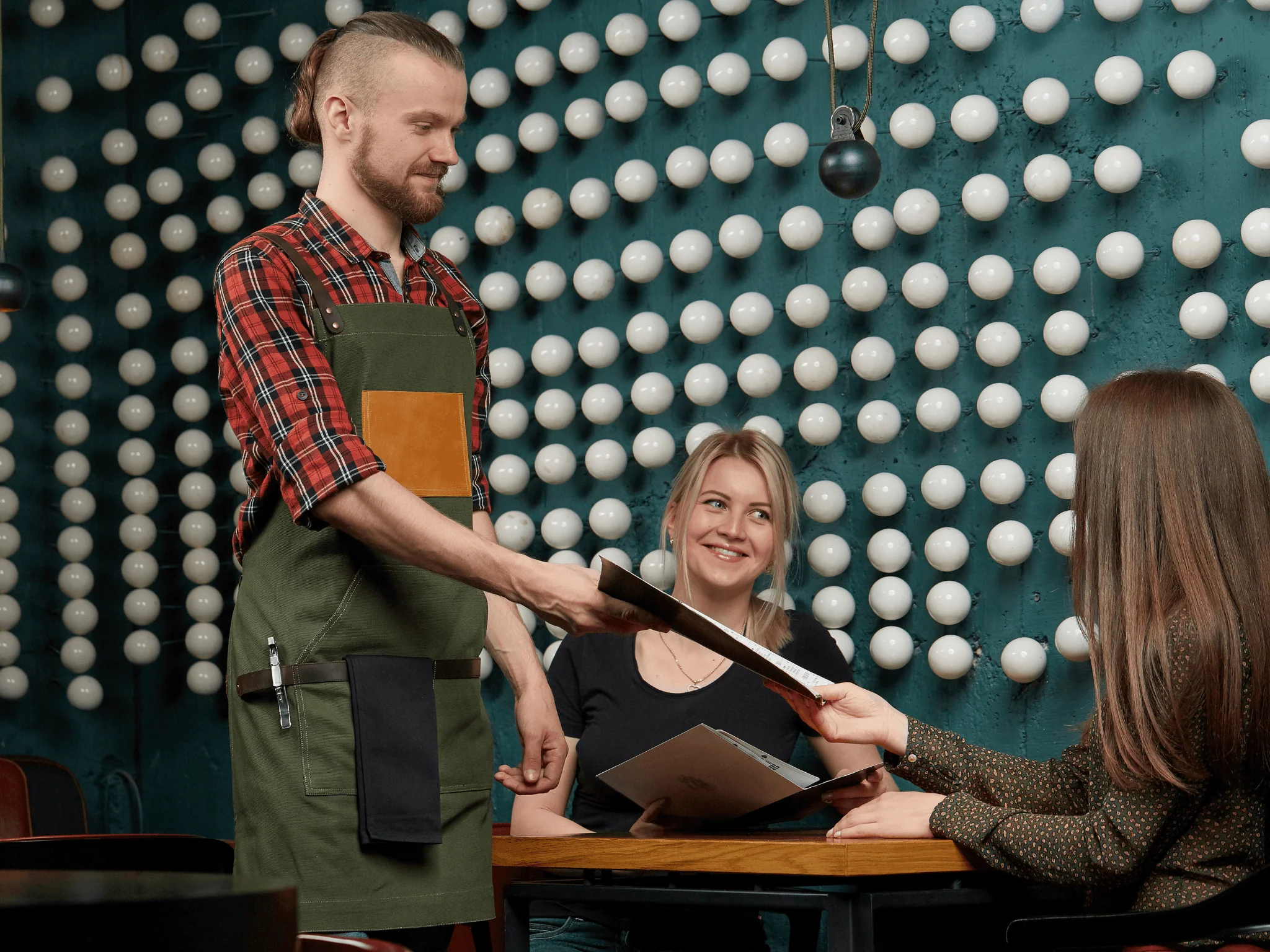 Canvas and Leather Apron - Olive
