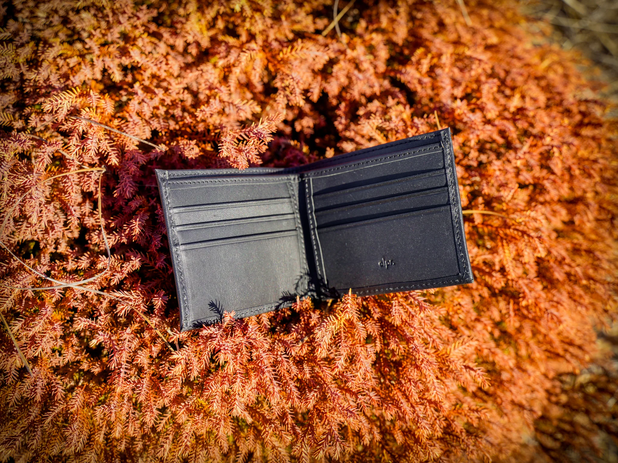 Classic Leather Bifold Wallet - Black