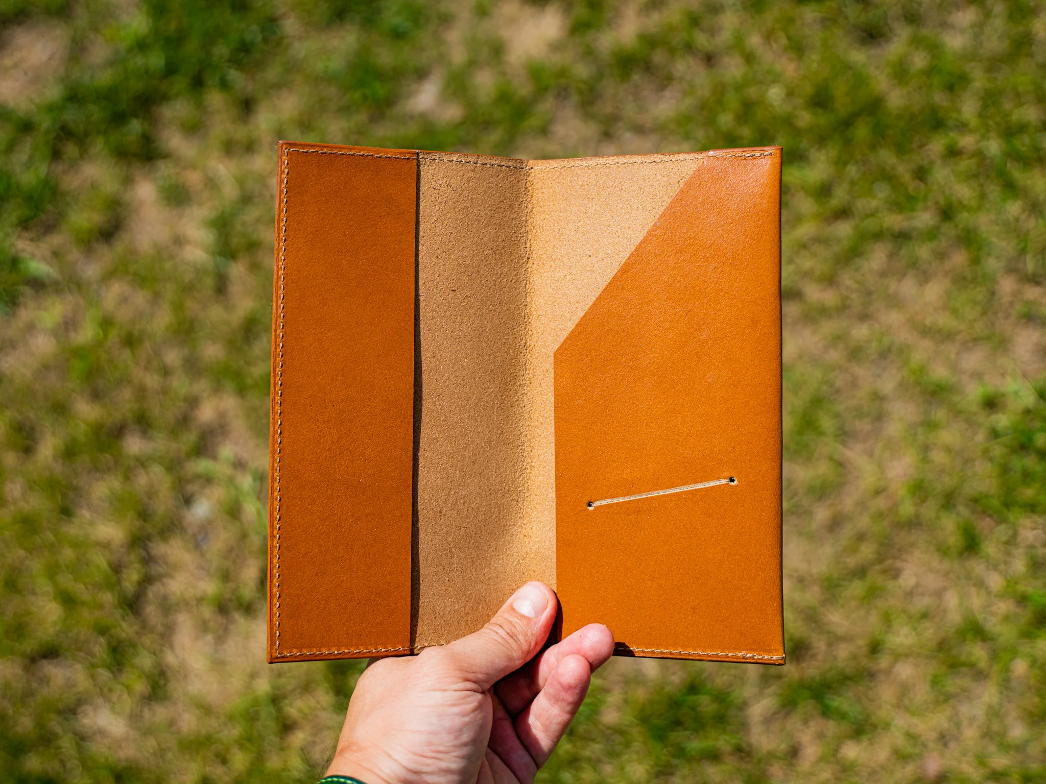 Softcover Restaurant Check Presenter - Natural