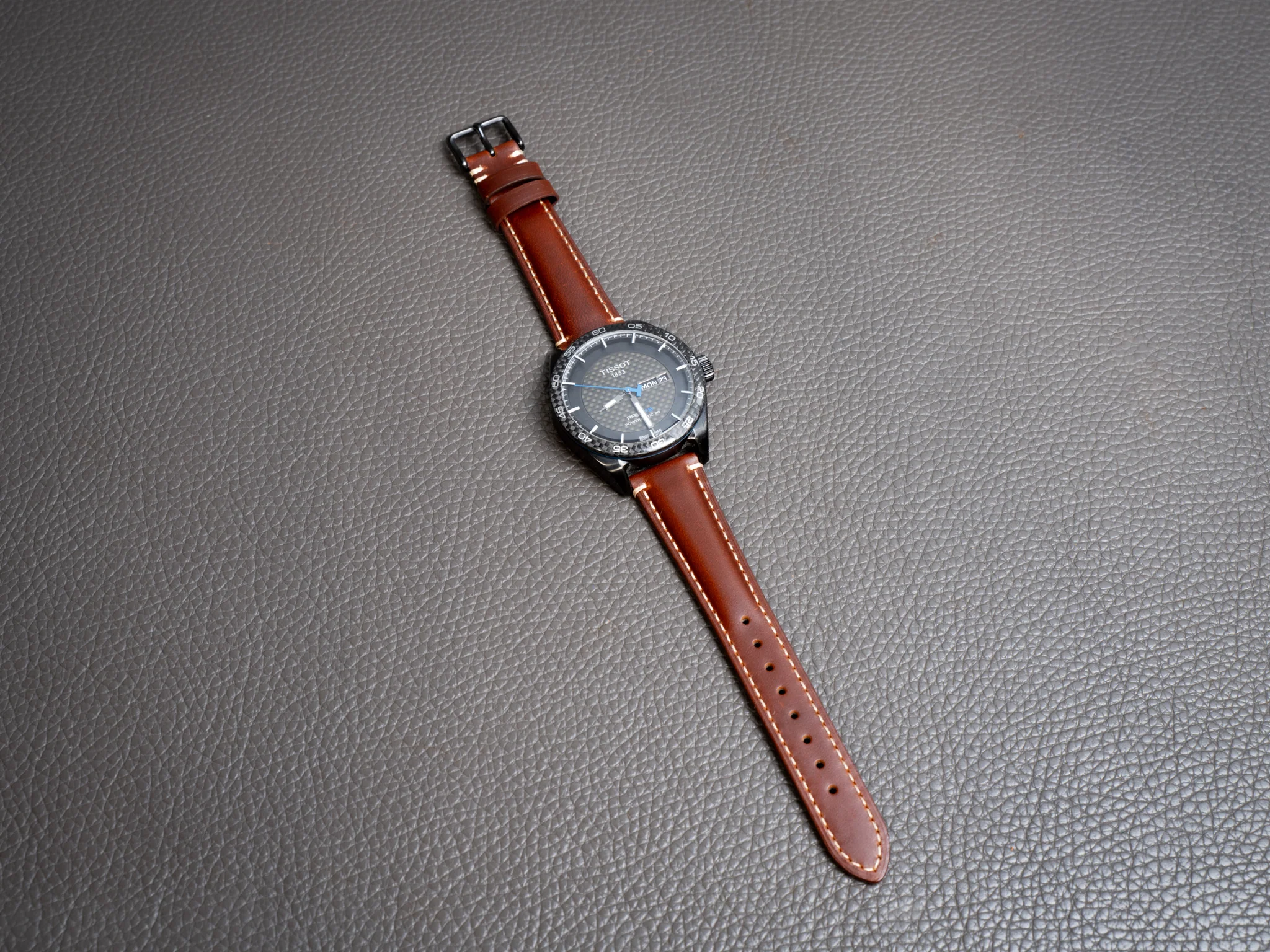 Cordoba Leather Watch Band - Chestnut