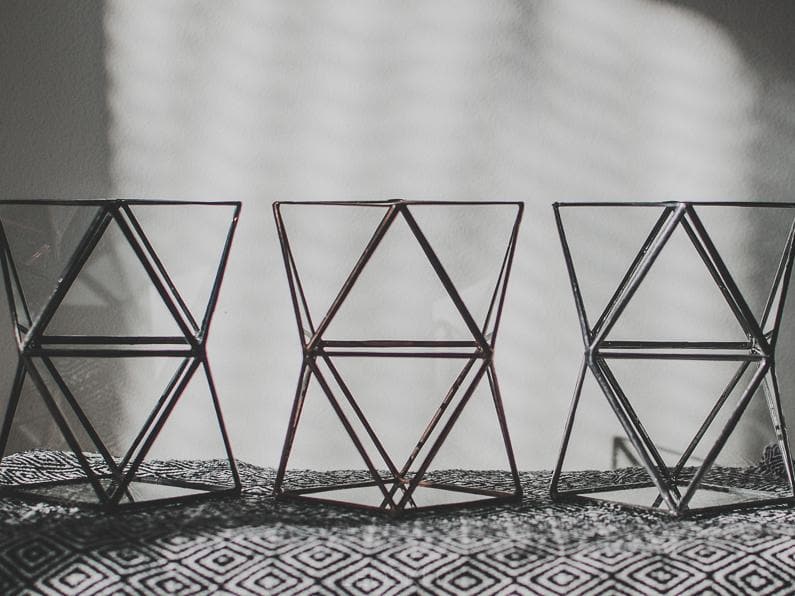Geometric Glass Vase