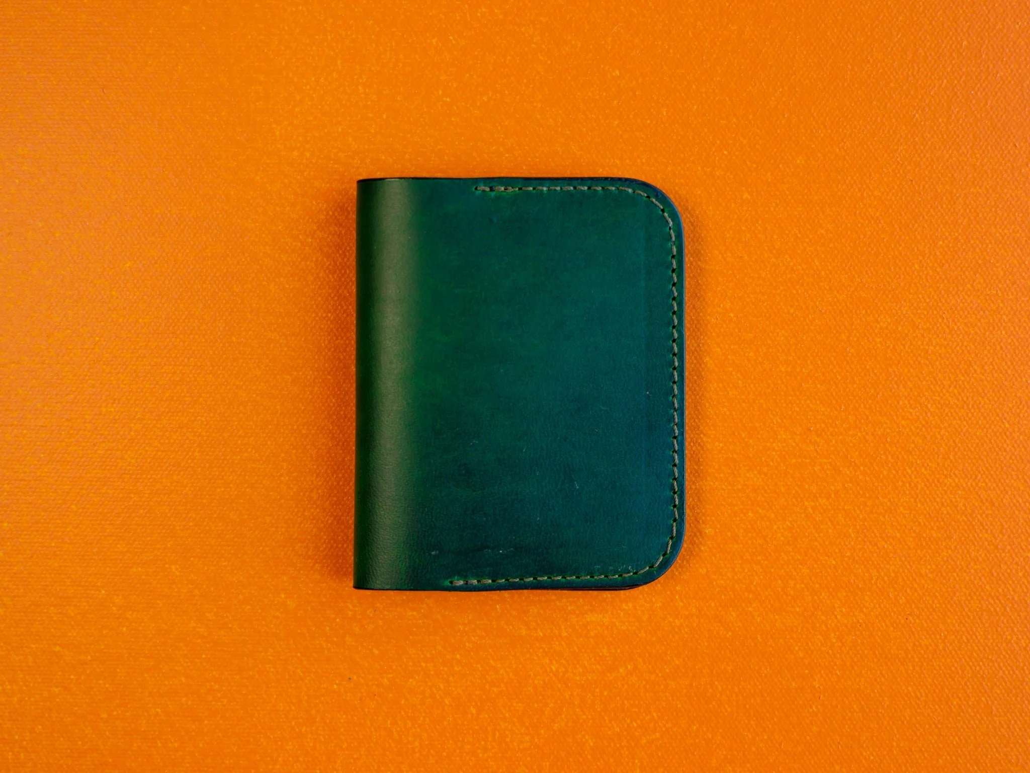 Milwaukee Leather Bifold Minimal 2.0 Wallet - Emerald Green
