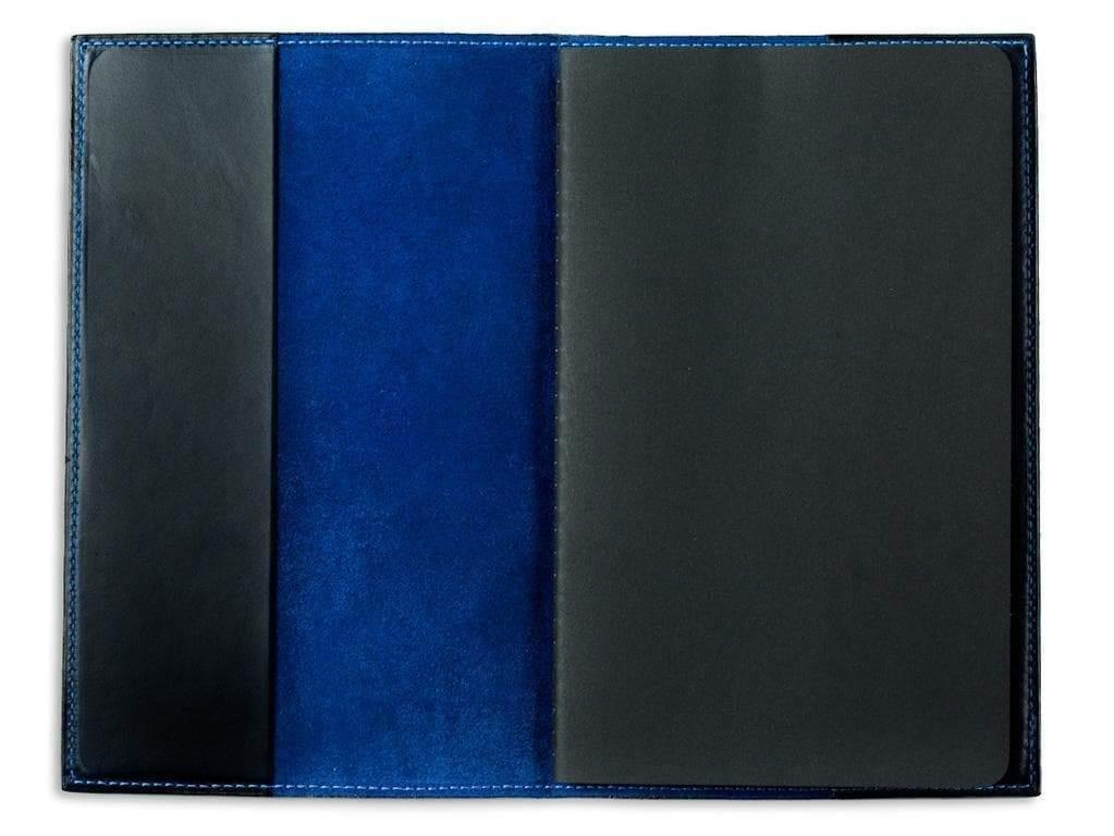 Horween Leather Moleskine Cahier Notebook Cover - Blue