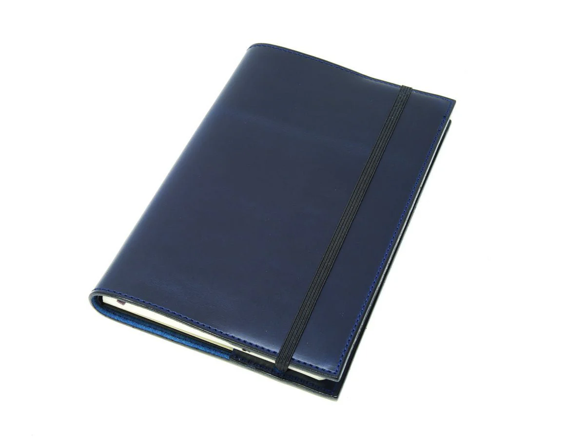 Horween Leather Moleskine Classic Notebook Cover - Blue