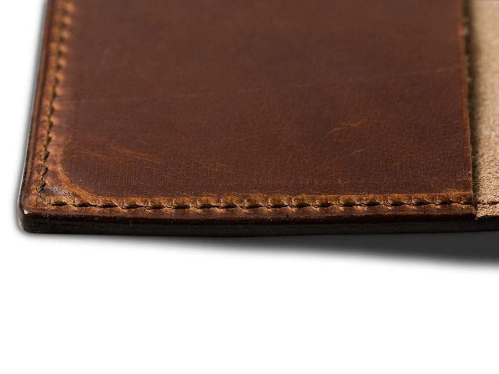 Horween Leather Moleskine Classic Notebook Cover - Chestnut - Image 3