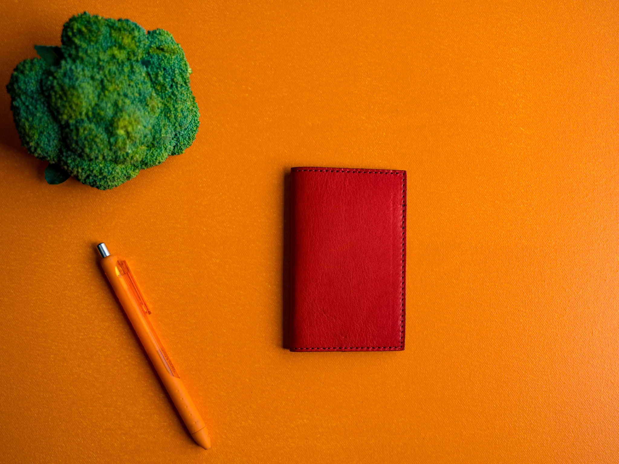 Leather Extra Small Journal - Red