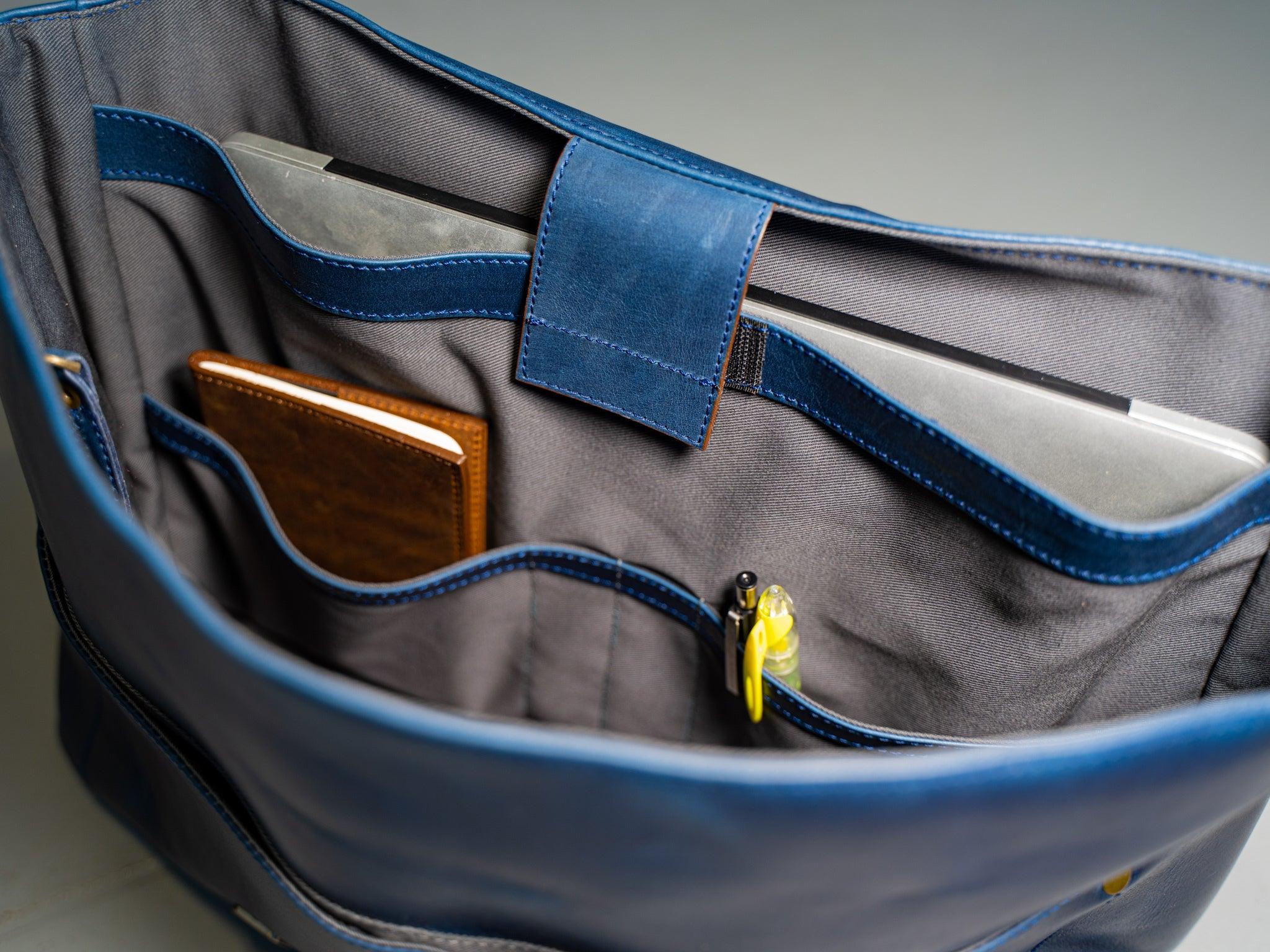 Leather Man Work Bag - Green - Image 3