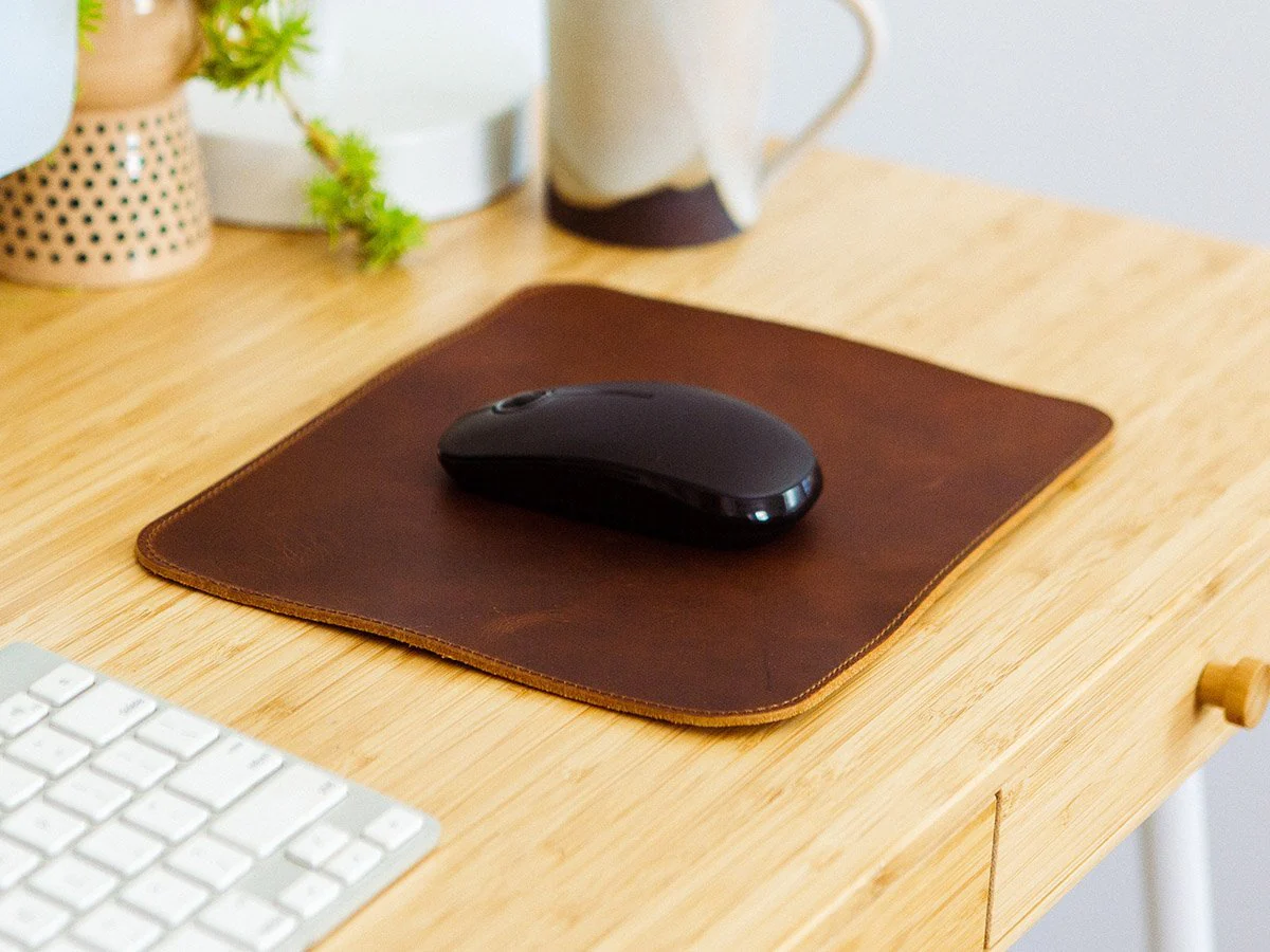Leather Mouse Pad Milwaukee - Tan
