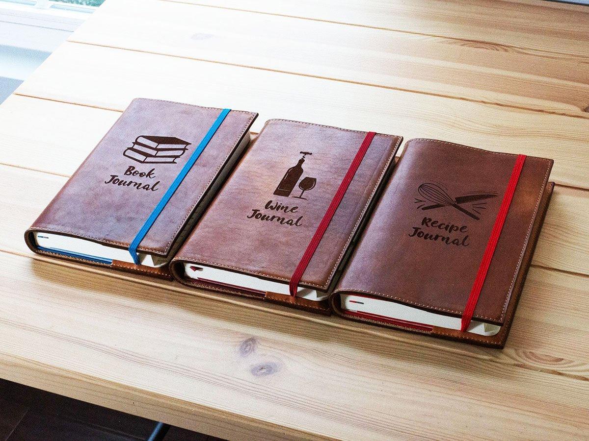 Leather Reading Journal / Book Journal Milwaukee - Natural - Image 5