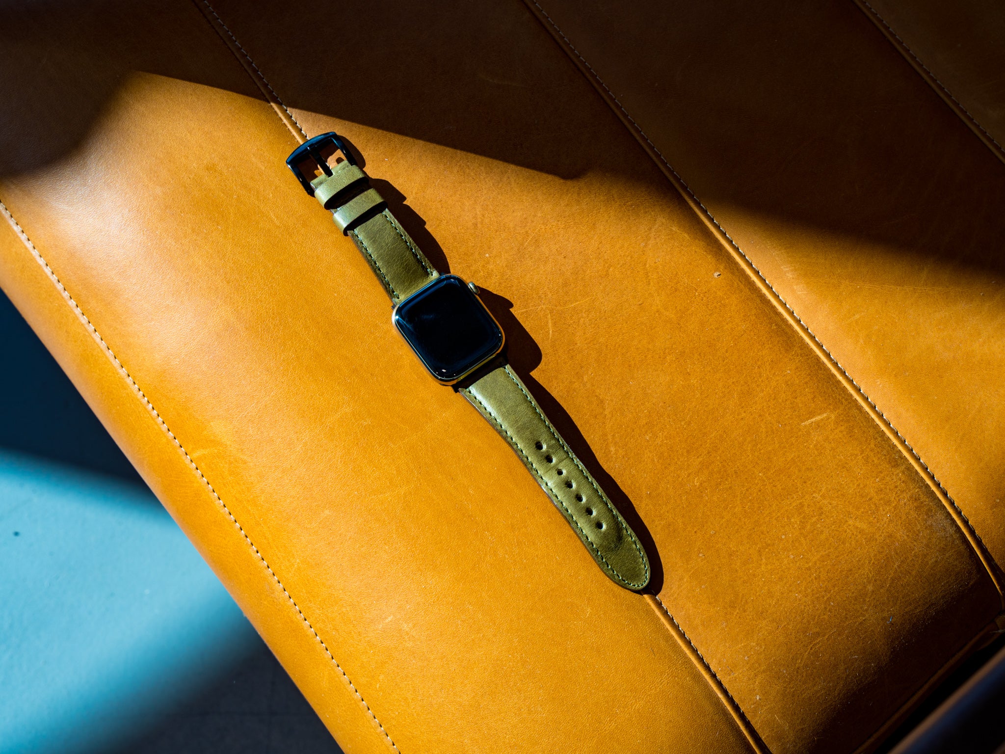 Milwaukee Leather Apple Watch Band - Olive