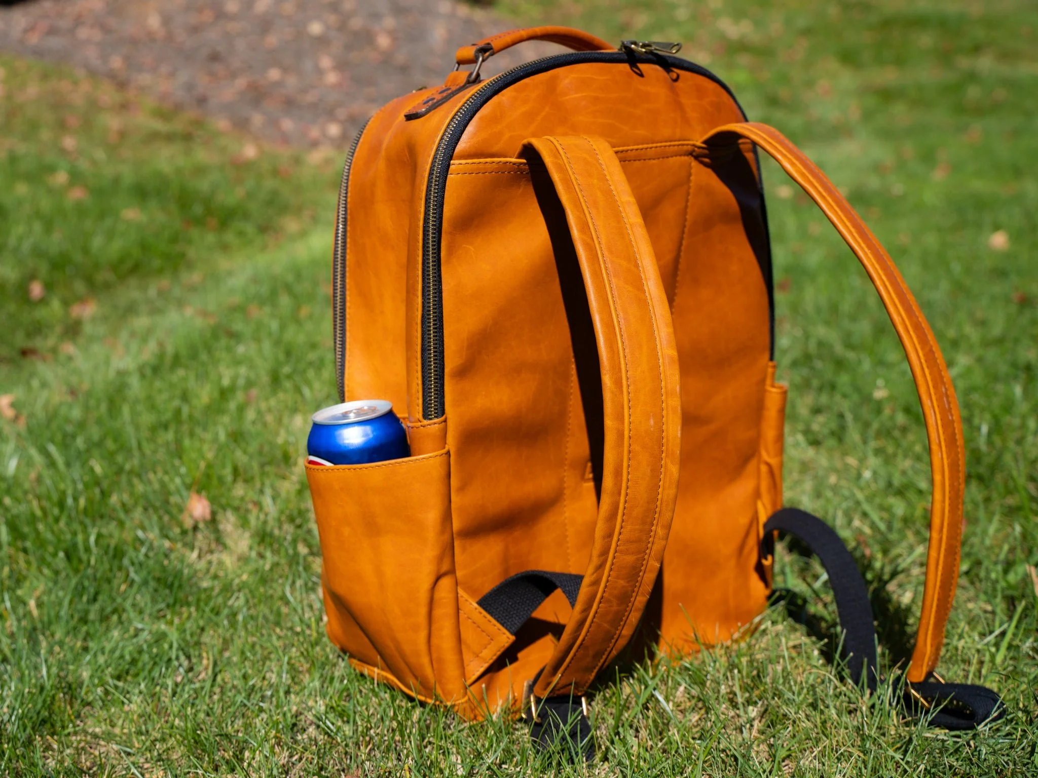 Milwaukee Leather Backpack Urban for Woman - Natural - Image 7