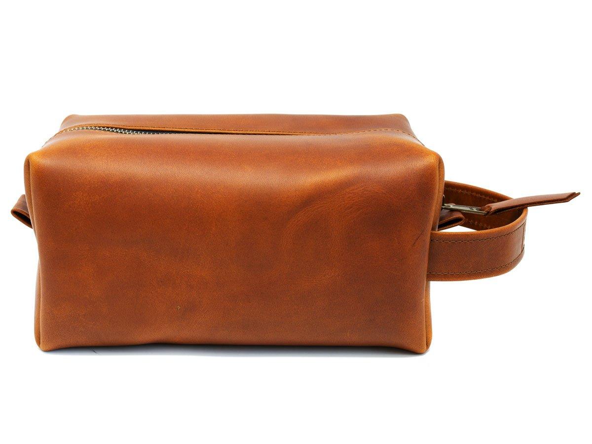 Milwaukee Leather Dopp Kit with Handle - Tan