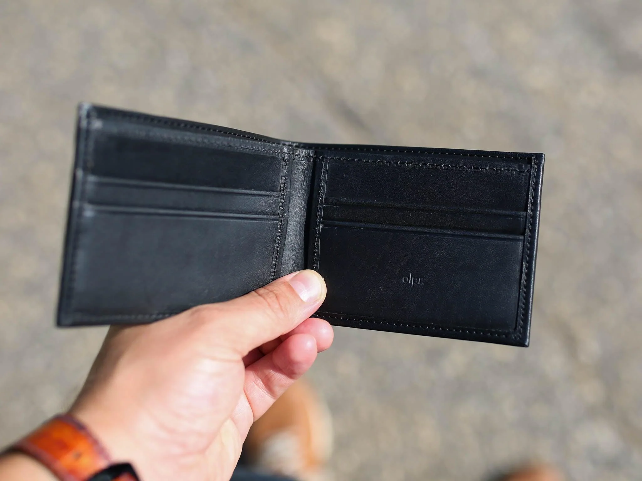 Milwaukee Leather Minimal Bifold Wallet - Black