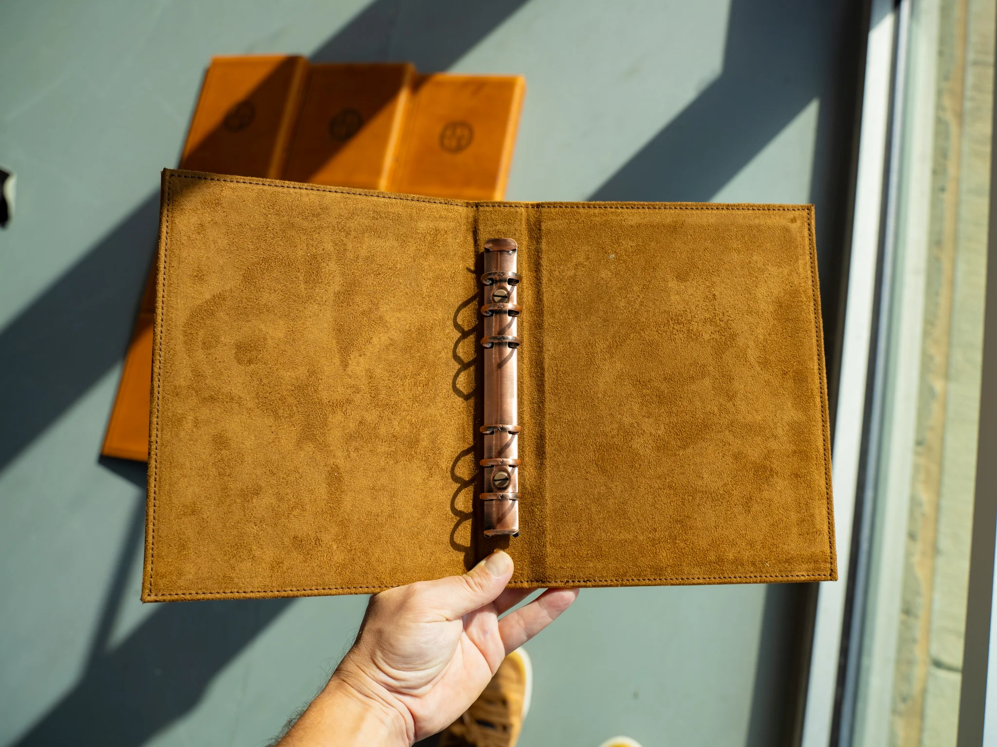 Menu Folder with 6-Ring Binder - Natural - Image 2