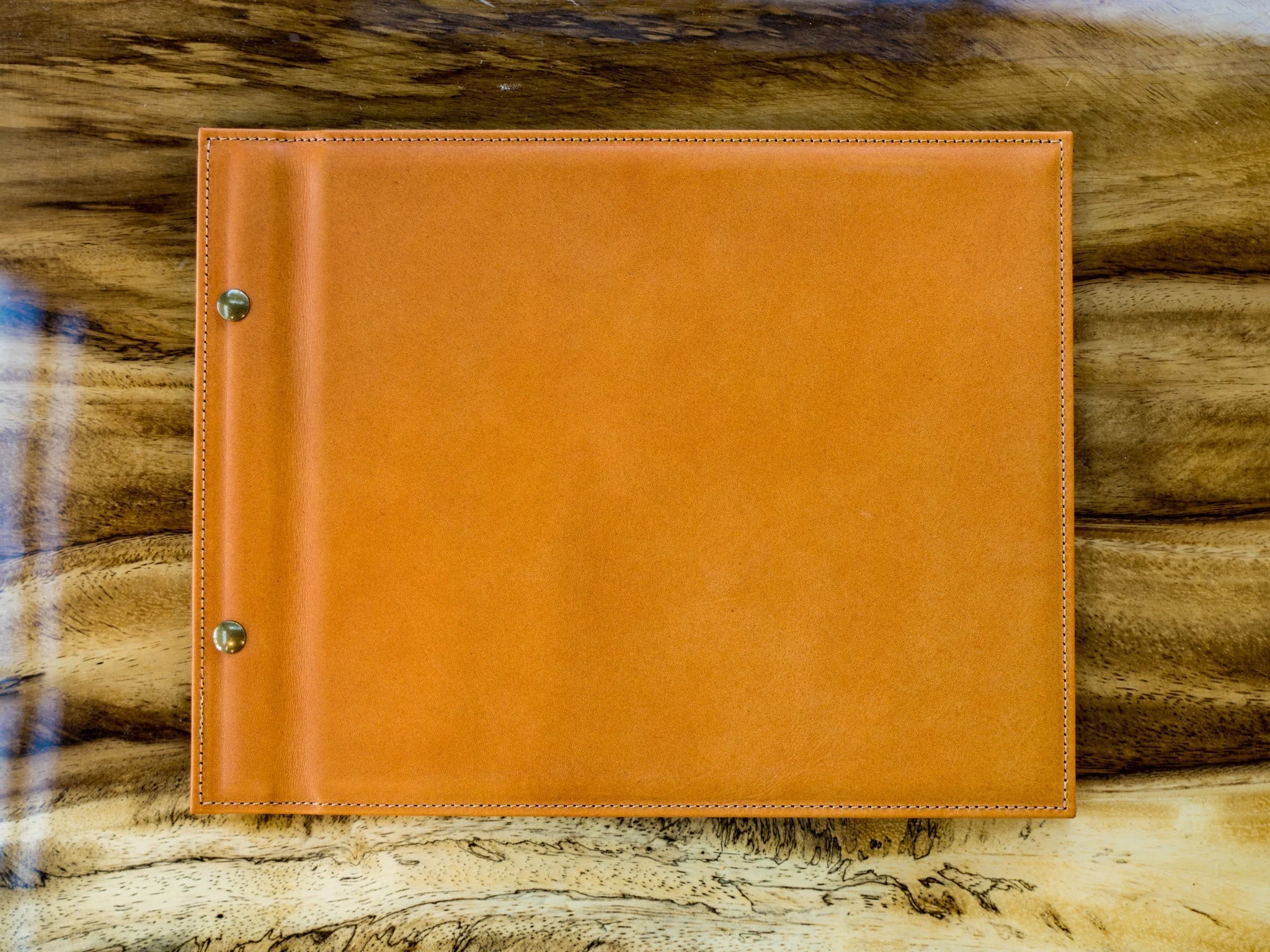 Leather Wedding Guest Book Branch - Image 4