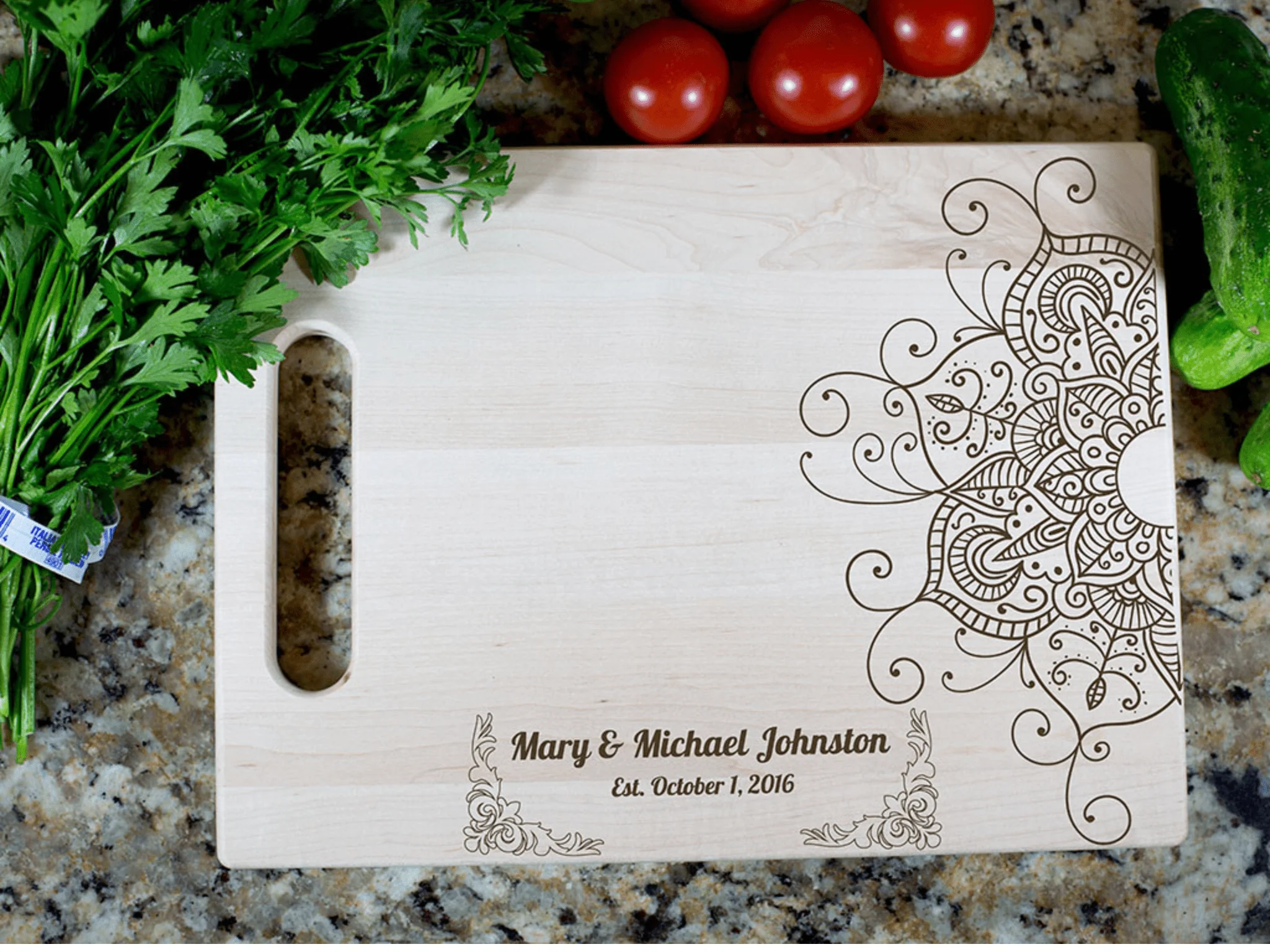Personalized Wooden Cutting Board Anniversary