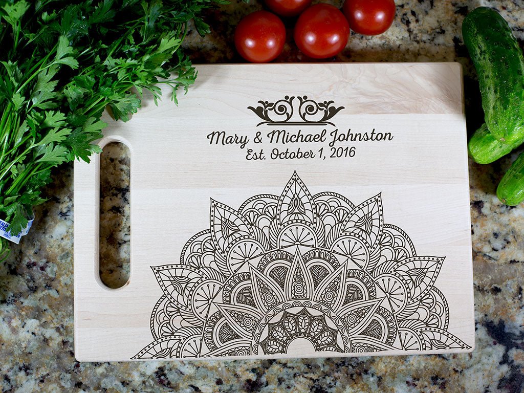 Personalized Wooden Cutting Board Bridal Shower Gift