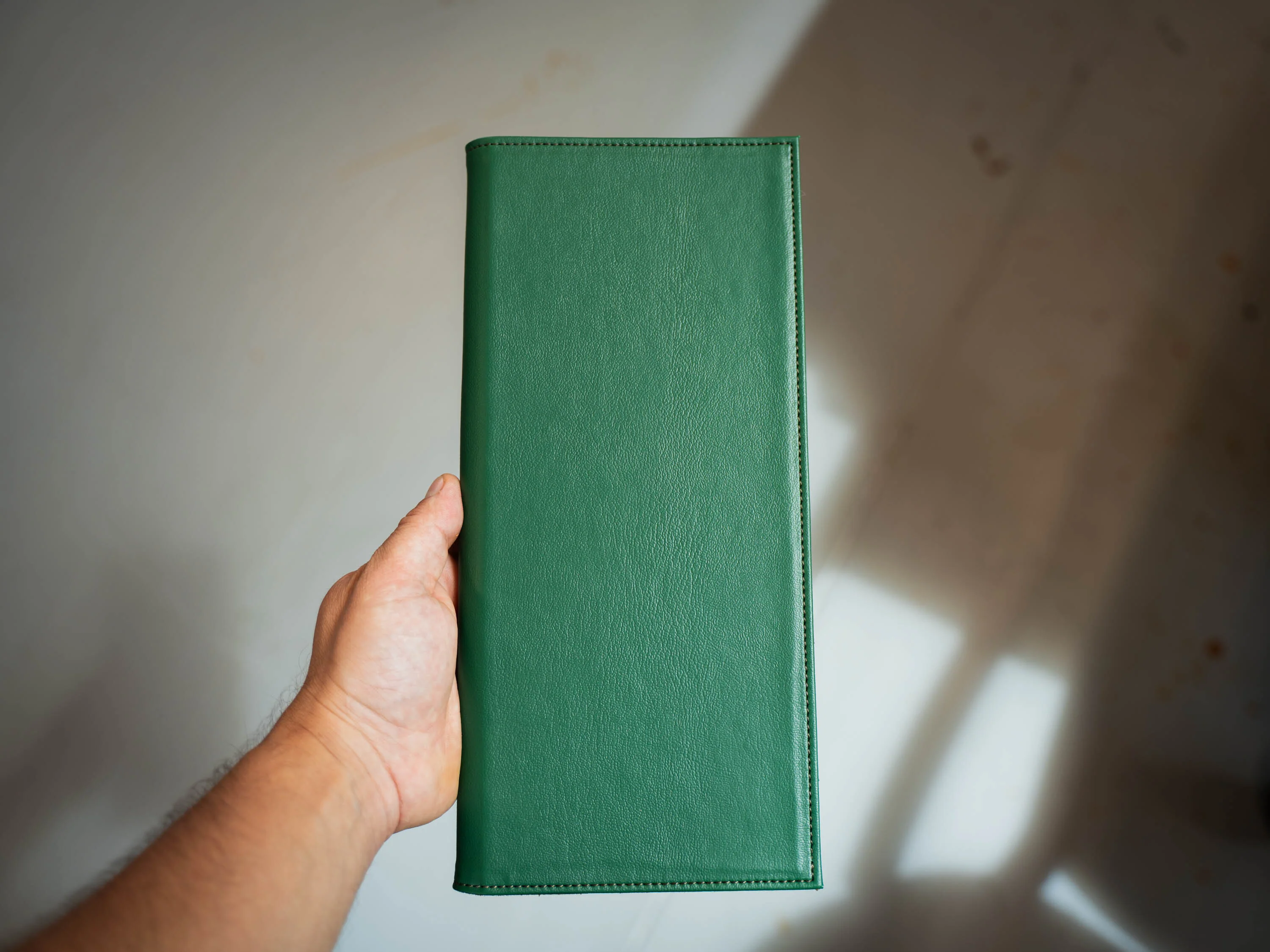 PU Leather Bifold Menu Cover - Green