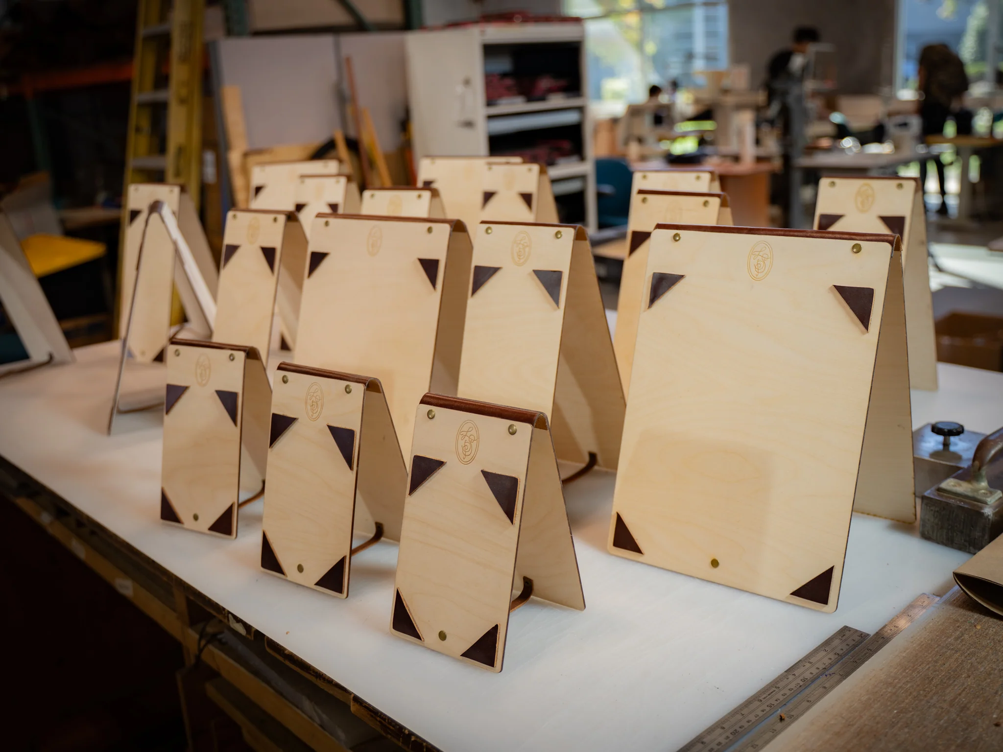 Wooden Menu Stand